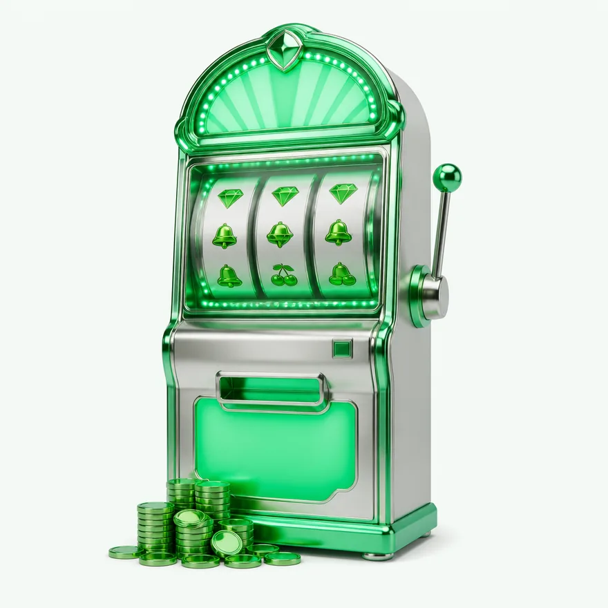 Slot cabinet with marquee — Pure Casino