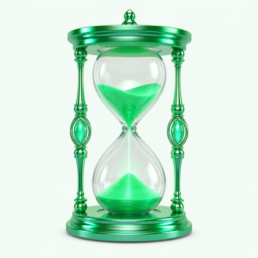 Ornate hourglass — Pure Casino