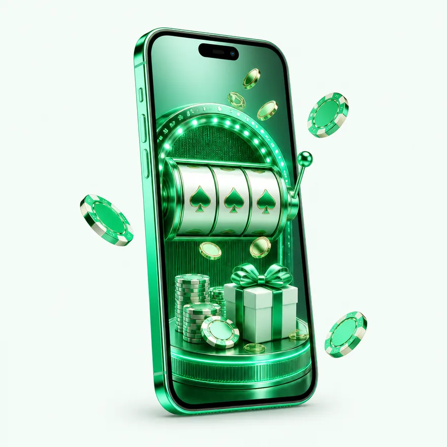 Smartphone with glowing screen — Pure Casino