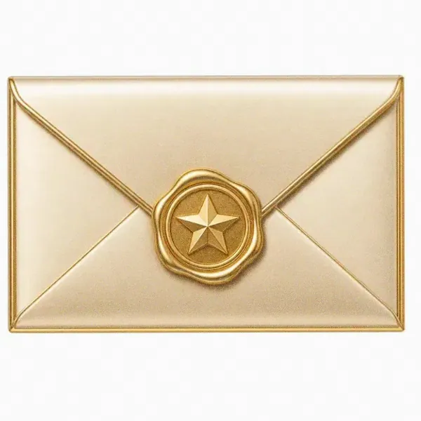 Sealed wax envelope — Pure Casino