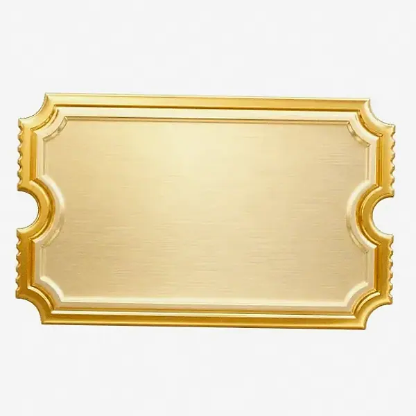 Blank ticket plaque — Pure Casino