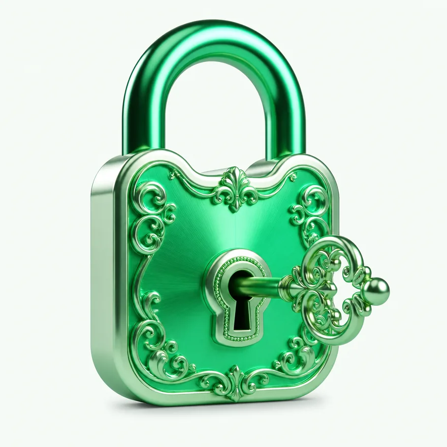 Padlock with key — Pure Casino