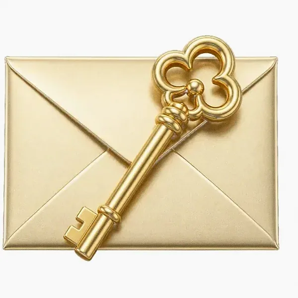 Key on envelope — Pure Casino