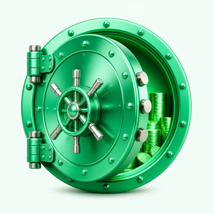 Round bank vault — Pure Casino