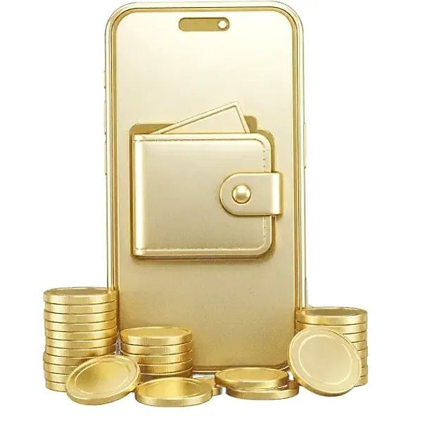 Smartphone with wallet — Pure Casino
