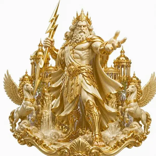 Zeus with lightning — Pure Casino